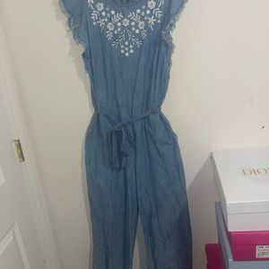 Blue Vince Camuto jumpsuit.